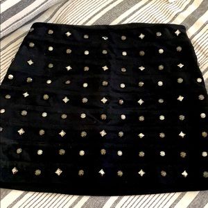 Express black studded mini skirt - size 2